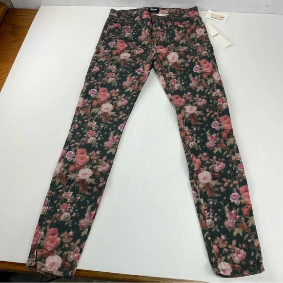 Hudson Womens 25 Midrise Nico Super Skinny Ankle Floral Jeans NWT MSRP $229 - Picture 4 of 9